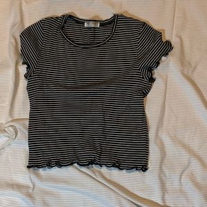 Charlotte Russe striped baby tee